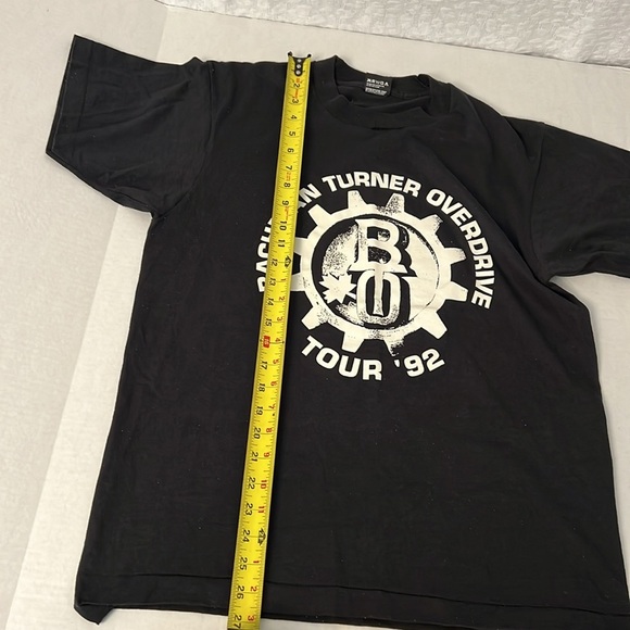 90’s VINTAGE BAND TEE BACHMAN TURNER OVERDRIVE SIZE LARGE BLACK - Picture 13 of 13